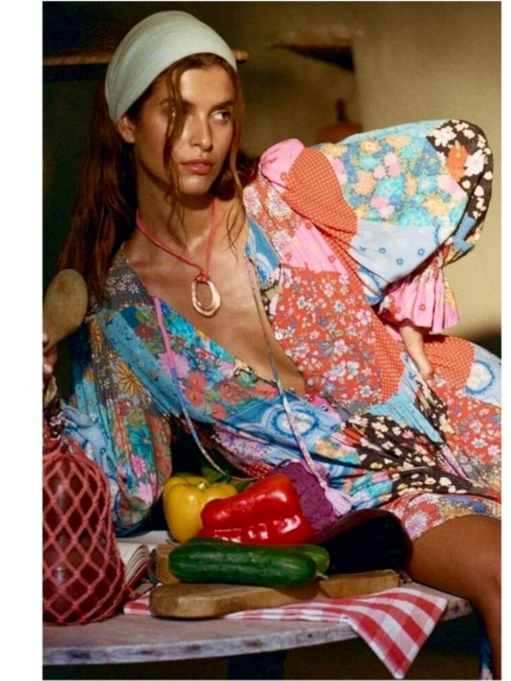 Spell Bohemian Patchwork dress , M - Picture 4 of 11